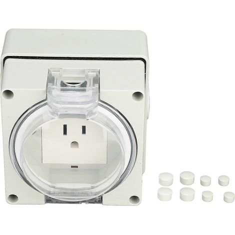 Außensteckdose IP66 wasserdicht, amerikanischer 3-poliger Stecker, 0–250 V
