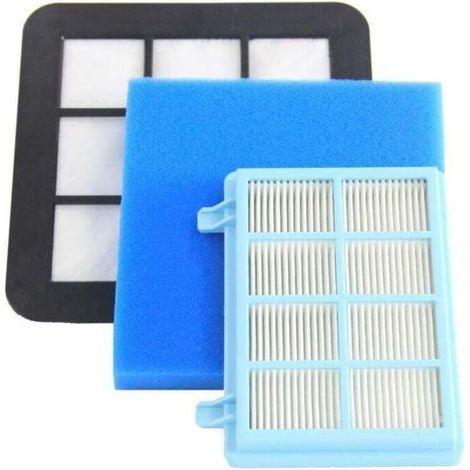Kit de filtres lavables en mousse aspirateur pour Philips Power Pro Compact FC9331/09, FC9332/09, FC8010/01, FC8010 (1/5)