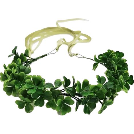 Corona de flores, diseño de planta artificial, ideal para eventos al aire libre, 1 unidad. (1/2)