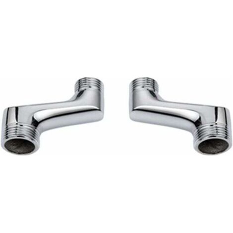 FENOPLASTICARaccord Contre Coudé Douche,Raccord Laiton Coudé RéDucteur,Bras Pivotant RéGlable,Raccord Mural Contre Coudé,Raccord Excentré 1/2 3/4,Chrome A (1/4)