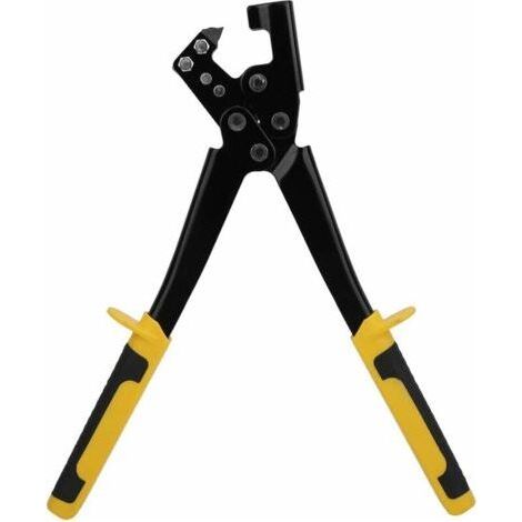Crimping pliers 15-273 for 0.6 mm profiles, made in France - Permanent crimping of U-shaped metal frames - Comfortable handle - One-handed use - Robust steel (1/5)