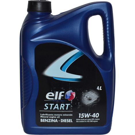 Elf Lubrificante Minerale 15W40 4L - Olio Motore per Benzina e Diesel (1/3)