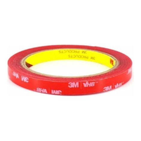 3M VHB 4910 Extra starkes, doppelseitiges, transparentes Klebeband, wasserfest und extrem hitzebeständig, für Dekoration und Befestigung von Autos und Wohnungen (6 mm x 3 m) (1/5)