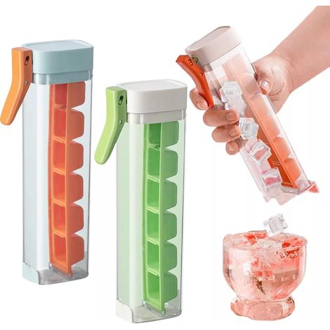 de 2 bacs à glaçons avec couvercle type presse, faciles démouler, (1/5)
