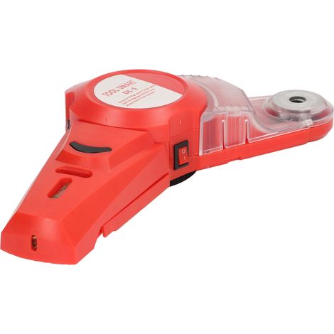 Perceuse multifonction avec aspirateur de poussière rouge ABS forte aspiration, niveau laser sans fil pour murage, kit de perçage mural. (1/5)