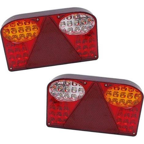 Feu arrière à LED pour voiture et camion, feu stop arrière, compatible avec les camions et remorques 12-24 V (1/4)