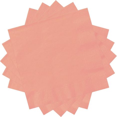 Servietten Roségold 33x33cm 20 Stück für Partys & Hochzeiten
