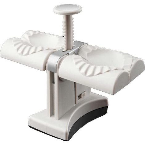 Machine à raviolis automatique à double tête en ABS et acier inoxydable, facile à nettoyer, pour la cuisine. (1/4)