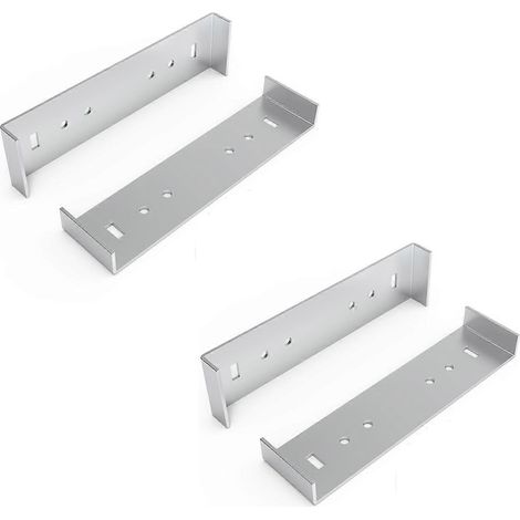 Support de fixation métallique pour boîte aux lettres, grand format, pour boîtes aux lettres avec un fond de 20 cm de large (lot de 4) - FFY (1/4)