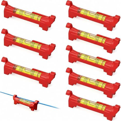 75mm Mini Red Spirit Level with Cord for Masonry Red (1/5)
