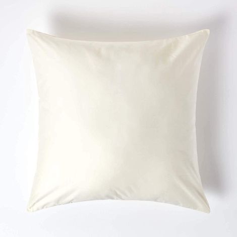 HOMESCAPES Taie d'oreiller Crème 100% coton Egyptien 1000 fils 60 x 60 cm