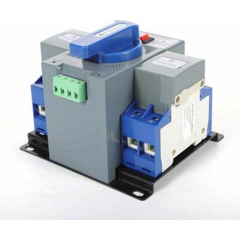 Commutateur automatique double 2P 63A – Tension 220V – Indice de protection IP63 – Temps de conversion ≤2S – Installation murale (1/5)