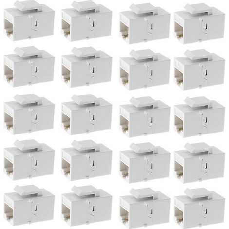 Coupleur Ethernet Keystone, prise femelle RJ45 Cat6 Keystone en ligne (1/4)