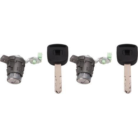 Barillet de serrure de porte auto avec clés avant gauche ABS+cuivre stability mécanique pour CRV 2002-2006 (1/5)
