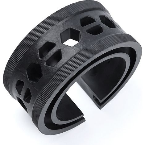 Car Shock Absorber Spring Rubber: Coil Spring Booster Cushion Car Bumper Buffer Power Cushion Black D Type- Pack of 2 (1/4)