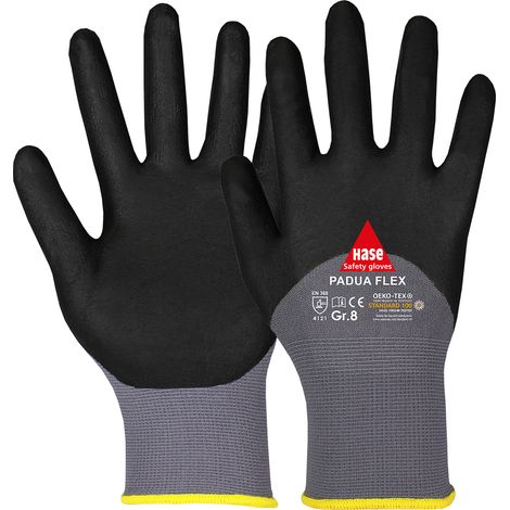 Hase Montagehandschuhe Padua Flex Größe 6, Nylon 10 Stk