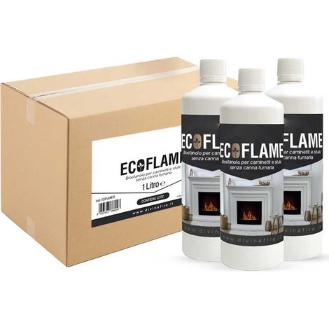 Ecoflame - Bioethanol f�r Kamine (12 1L-Flaschen)