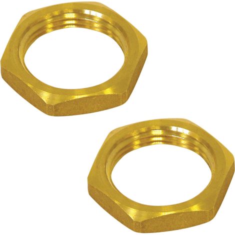 2x contre écrou laiton femelle 20x27 raccord tuyau plomberie réparation bricolage