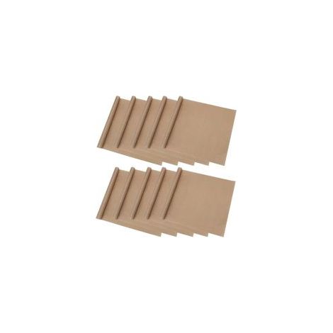 Lot de 10 plaques de cuisson en téflon, doublure de four antiadhésive réutilisable 30 x 40 cm pour cuisson au barbecue, transfert de chaleur, résistance à la chaleur jusqu'à 270 °C.