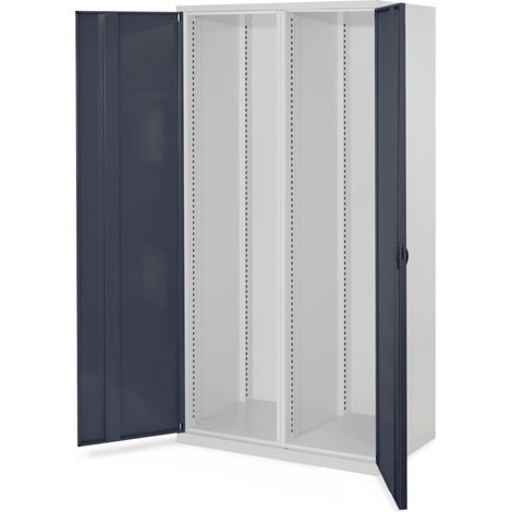 Kappes Schwerlastschränke mit Mitteltrennwand 1950x1000x600mm Vollblechtüren Modell 50 anthrazitgrau