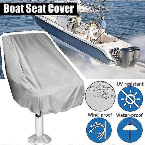Lot de 2 housses de siège de bateau, housses de siège imperméables pour banquette de bateau ponton, housses de protection pour chaises (1/3)