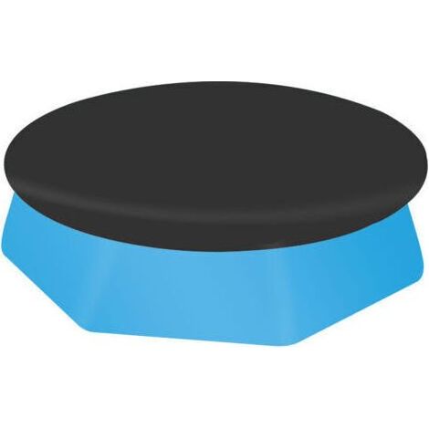 Ahlsen Bache Piscine Ronde pour Piscine Ronde 183 cm, Couverture de Piscine, Matériau Amélioré, Plus épais et Durable, Résistant à la Poussière et aux Feuilles, Facile à Installer, noir (183cm) (1/4)