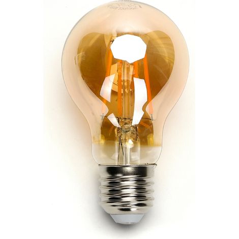 Lampadina Led Vintage a Filamento E27 A60 a bulbo 6W Bianco caldo 2200K Aigostar