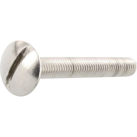 Becherschrauben Flachrundschrauben ø M5x12 mm Möbelschrauben Schlitz Edelstahl