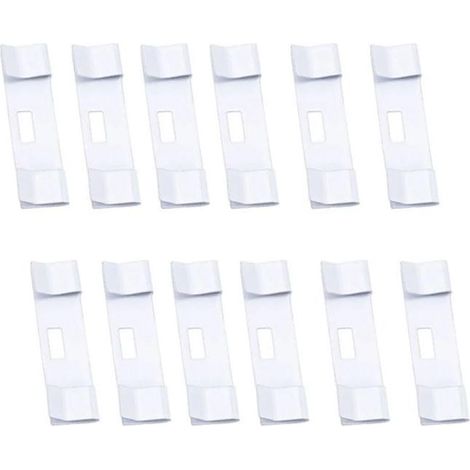 Clips Métalliques Rideaux 12pcs Acier pour robuste Clips Métalliques (1/5)