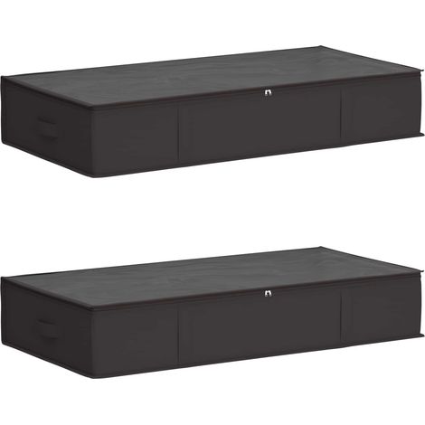 Maison Exclusive - Boîte de rangement avec fenêtre transparente 2 pc Tissu intissé (1/5)
