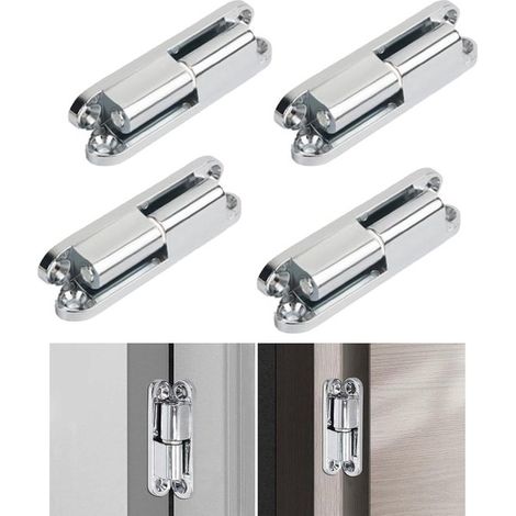 Allecto plus – 4er-Set Schranktürscharniere  Palm Renovierungsband  Schraubscharniere aus Zinklegierung  Verchromt  Für Innen- und Außentüren (1/5)
