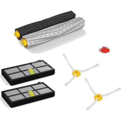 KIT 2 FILTRI + 2 RULLI + 2 SPAZZOLE - IROBOT 4415866 - ROOMBA SERIE 800/900 (1/2)