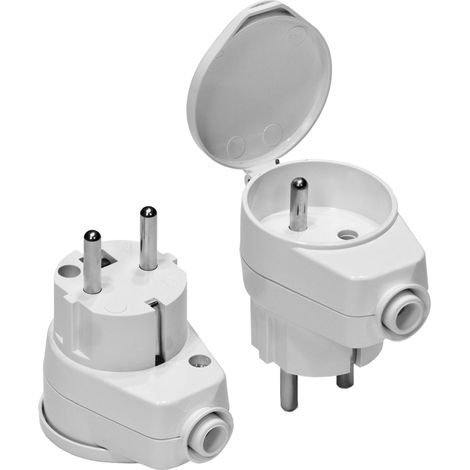 AWTOOLS Stecker mit Steckschlüssel, 5 Stück, weiß, WT-16U/G-K (1/2)