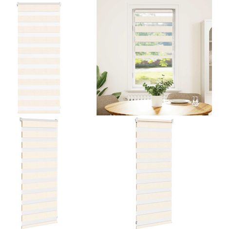 vidaXL Store zèbre beige marbré largeur du tissu 50,9 cm polyester (1/5)