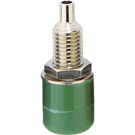 TRU COMPONENTS Laborbuchse Buchse, Einbau vertikal Stift-Ø: 4 mm Grün 1 St.