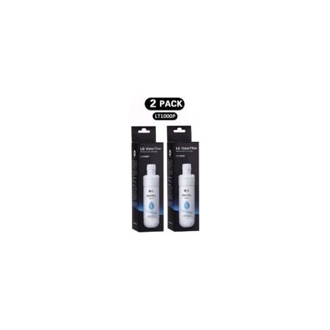 Filtre à eau compatible réfrigérateur LG LT-1000p paquet de 2 cartouches de rechange (1/5)