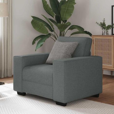 Schlafsofa Dunkelgrau 60cm Stoff, Klappsofa mit Schlaffunktion (1/5)