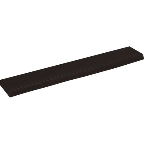 Étagère murale Étagère flottante marron foncé 60x10x2 cm bois chêne massif traité (1/5)