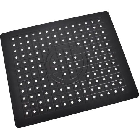 Tapis Fond Evier Protege Evier Cuisine Découpable Pliable Antidérapants Sink Mat Noir (1/5)