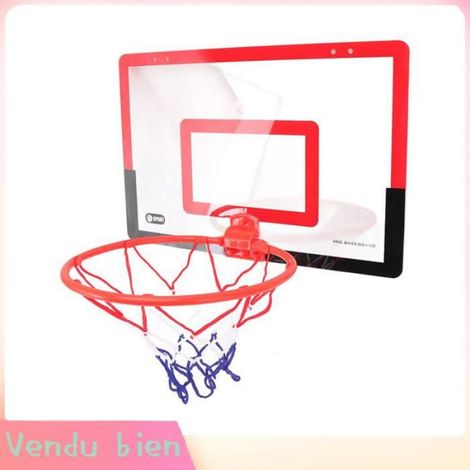 Garosa Mini ensemble de cerceau de basket-ball Kids Mini Basketball Hoop Set Hole Menting Red Black Améliore la jouets jeu (1/2)