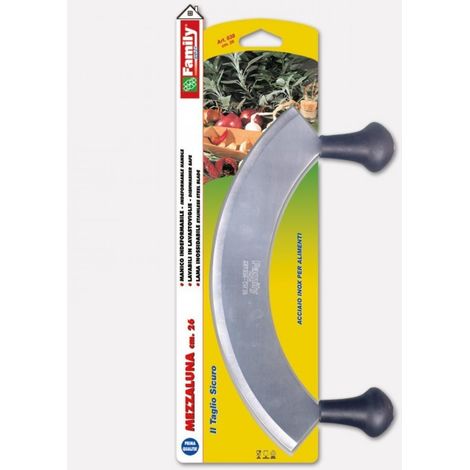 Mezzaluna de cuisine inox 26 cm