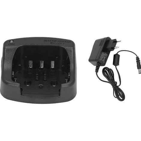 Tischladegerät für BC 173 Walkie-Talkies mit schneller Wärmeableitung, kompatibel mit den Walkie-Talkies der Serien ICOM IC M33, IC M34, IC M35 und IC M36, europäischer Standardstecker, 100-240 V. (1/4)