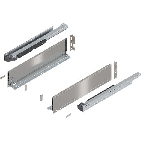 Blum Legrabox pure H K Schubladenschienen Set 1 Paar, 70kg 550mm Tip On Vollauszug, inox (1/5)