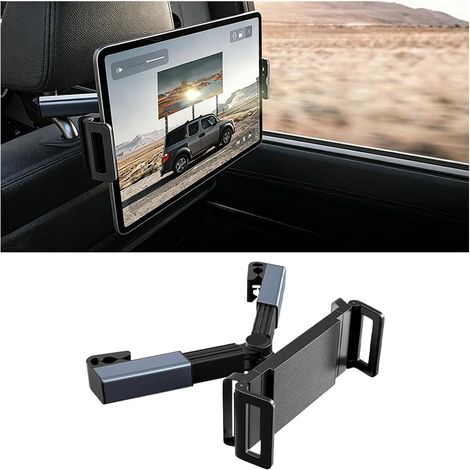 Support pour tablette pour appuie-tête de siège auto, support arrière réglable, pivotant et pliable, support d'écran portable pour appuie-tête (1/5)