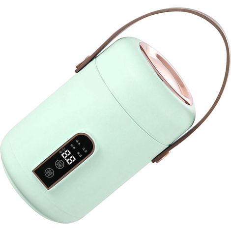 Mini cuiseur à riz, chauffage efficace, isolé, portable, multifonction, pour soupes, porridges et ragoûts, idéal pour la maison, le bureau ou une résidence étudiante (vert). (1/5)