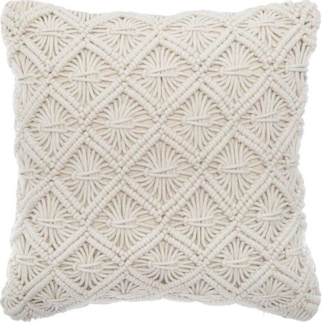 Coussin design ethnique macramé Eté Indien