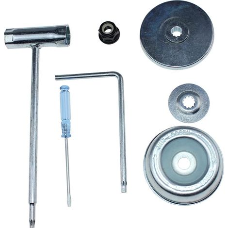 Kit De Fixation Lame, Rondelle, Plaque, Clé, Tournevis, Goupille, Écrou Pour Débroussailleuse Stihl