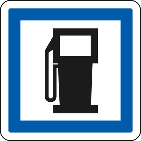 Panneau Indication CE15a – Poste de distribution de carburant – Gamme ECOLIGN – Classe 1 – 350 mm (1/5)