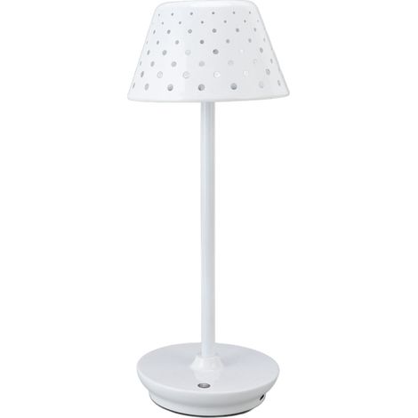 LED-Schreibtischlampe im Retro-Design, kabellos, stufenlos dimmbar, Touch-Funktion, weiß, für Schlafzimmer, Bars und Restaurants (1/5)