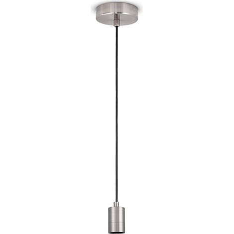 Paco Home Deckenlampe Wohnzimmer Esszimmerlampe Pendelleuchte Esstisch Modern Hängelampe Nickel gebürstet, 1er Pendelleuchte